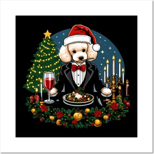 Poodle Dog Christmas Posters and Art